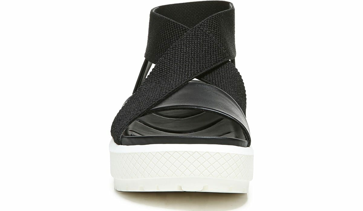 Franco Niko Platform Sandal - Black Leather