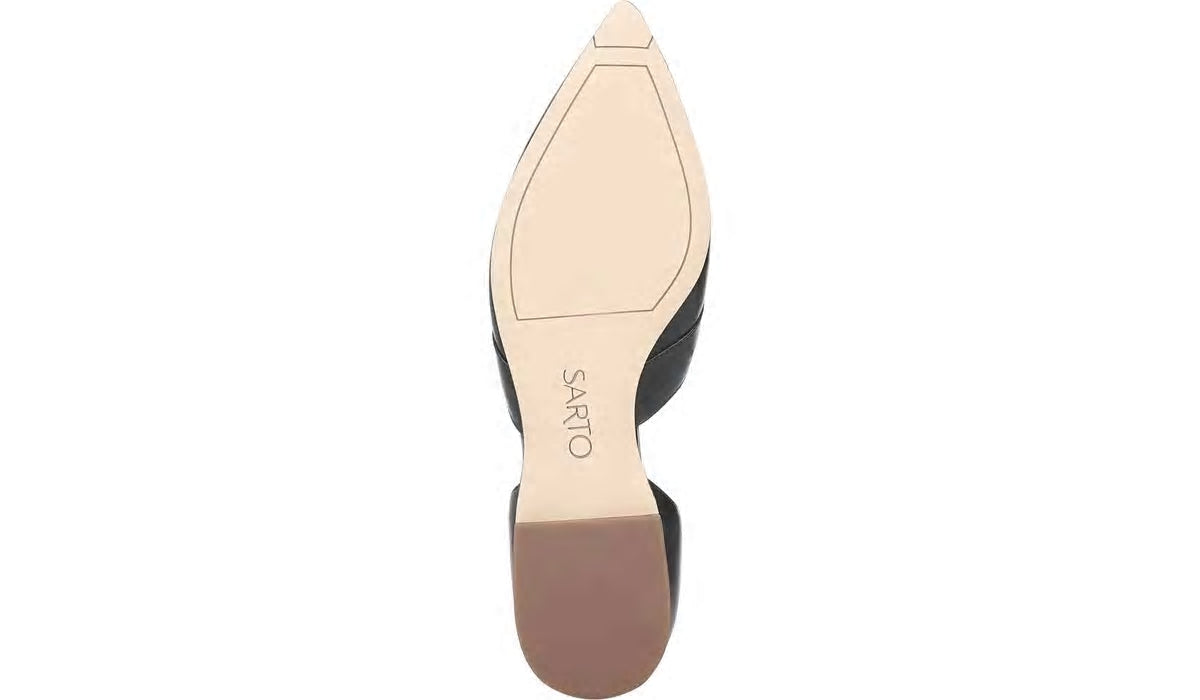 Sarto Toby D'Orsay Flat - Navy Leather