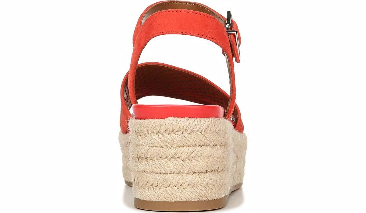 Franco Tennia Espadrille Platform Sandal - Tangelo Suede