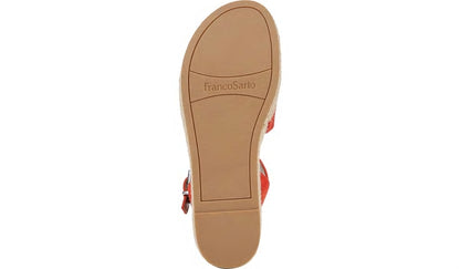 Franco Tennia Espadrille Platform Sandal - Tangelo Suede