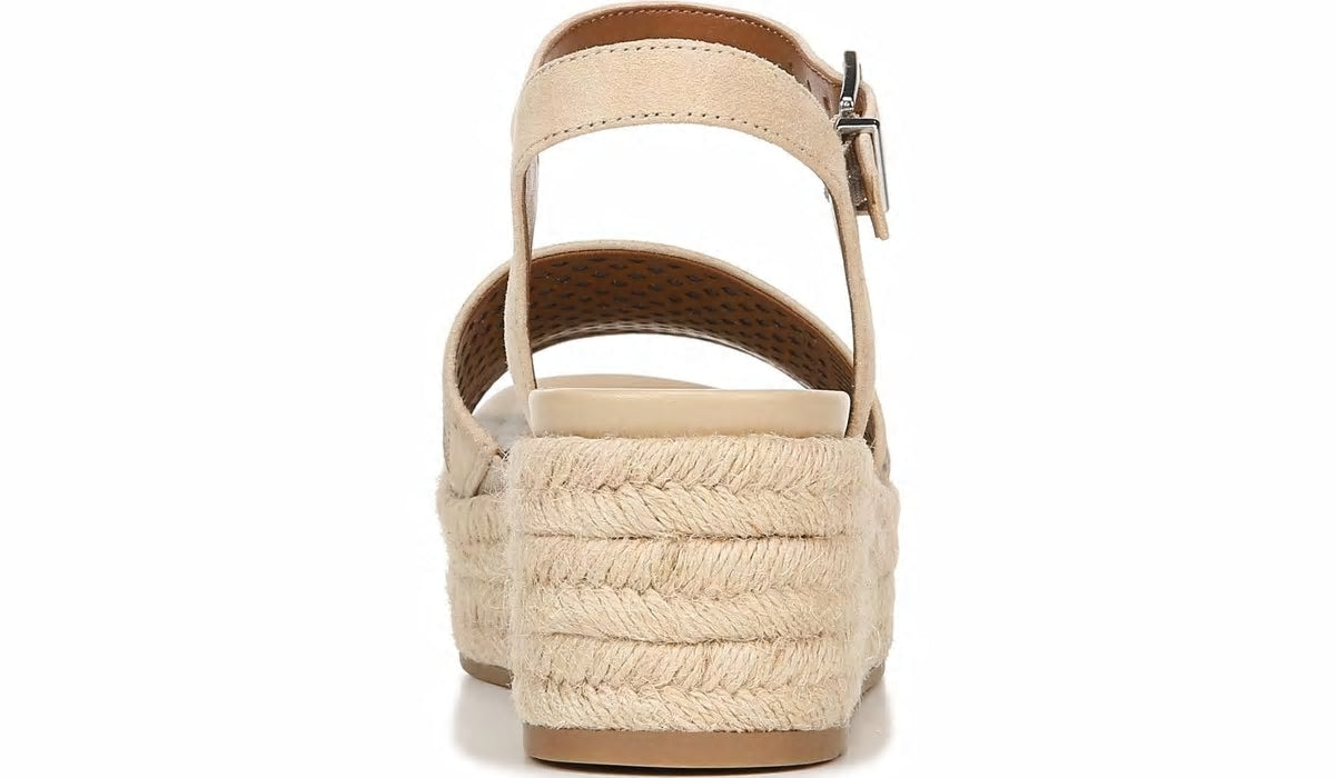 Franco Tennia Espadrille Platform Sandal - Beige Suede
