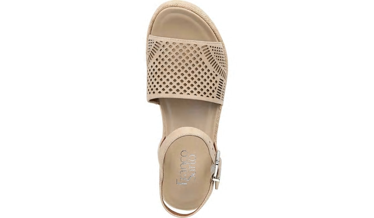 Franco Tennia Espadrille Platform Sandal - Beige Suede