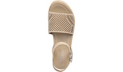 Franco Tennia Espadrille Platform Sandal - Beige Suede
