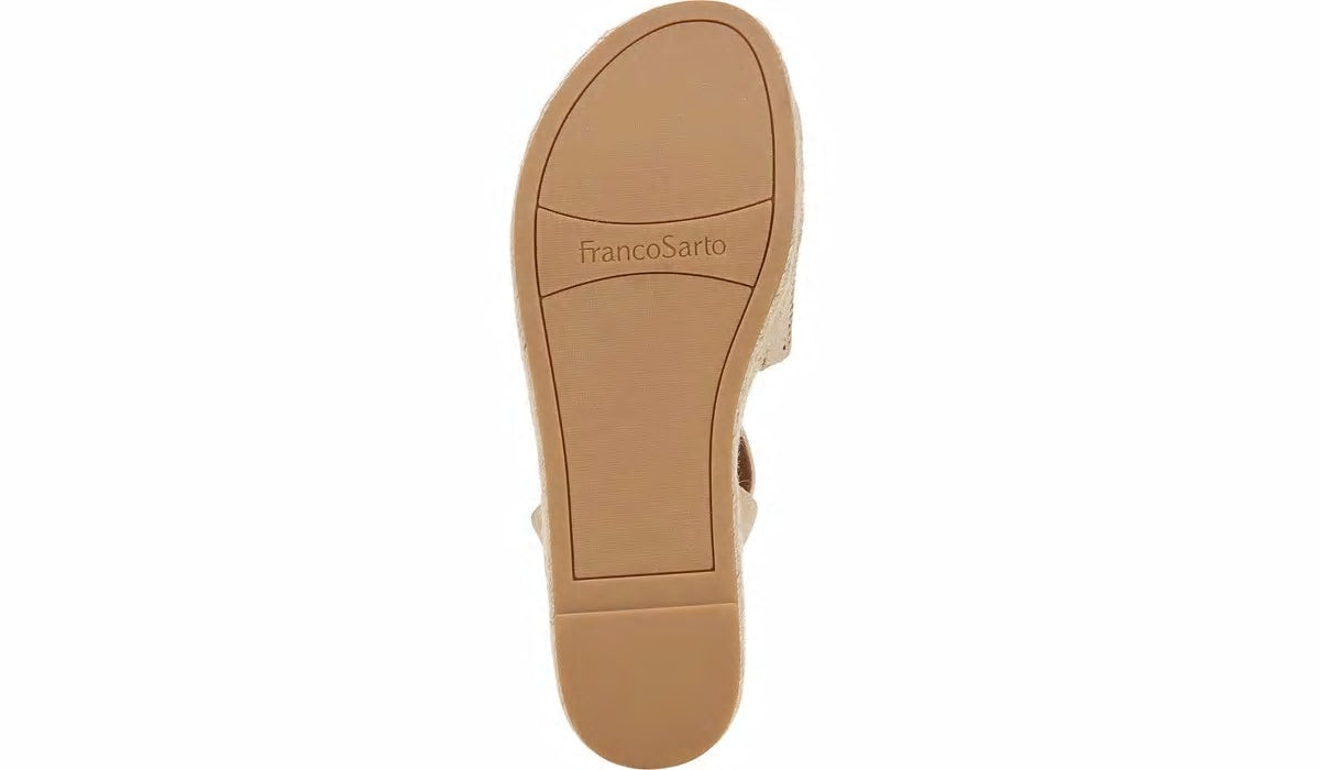 Franco Tennia Espadrille Platform Sandal - Beige Suede