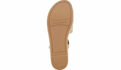 Franco Tennia Espadrille Platform Sandal - Beige Suede