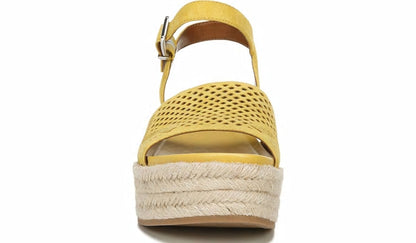 Franco Tennia Espadrille Platform Sandal - Yellow Suede