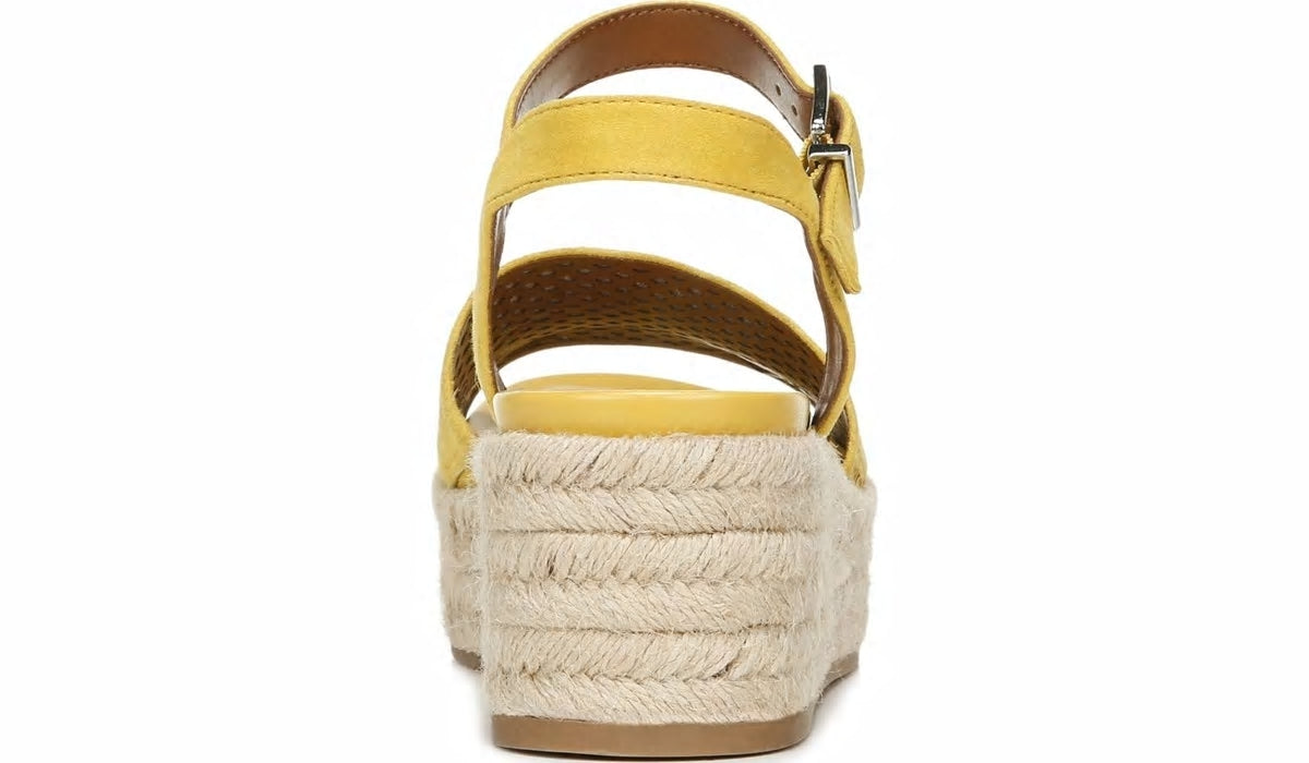 Franco Tennia Espadrille Platform Sandal - Yellow Suede