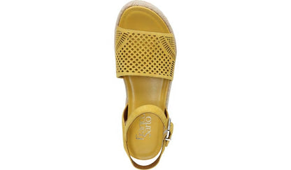 Franco Tennia Espadrille Platform Sandal - Yellow Suede