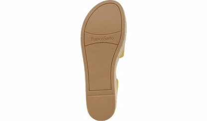 Franco Tennia Espadrille Platform Sandal - Yellow Suede