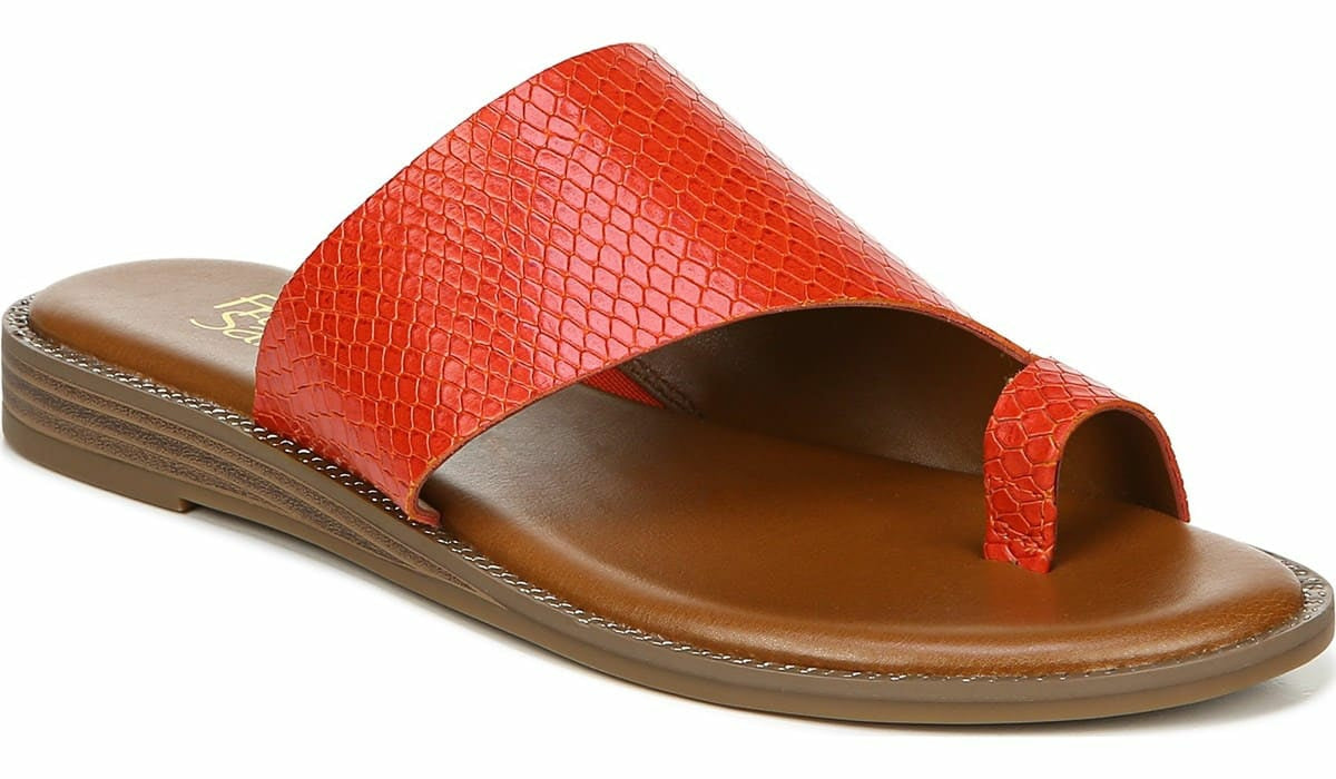 Franco Gem Sandal - Bright Orange Leather