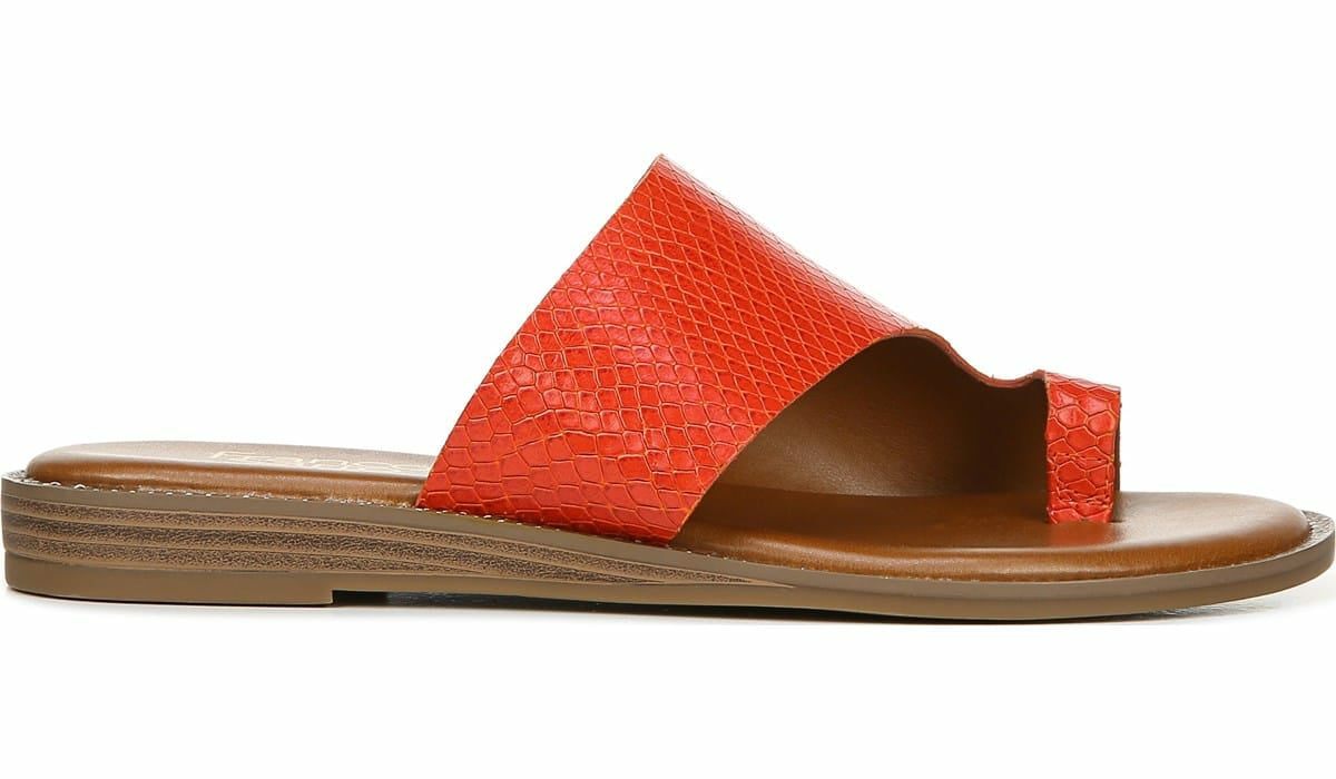 Franco Gem Sandal - Bright Orange Leather