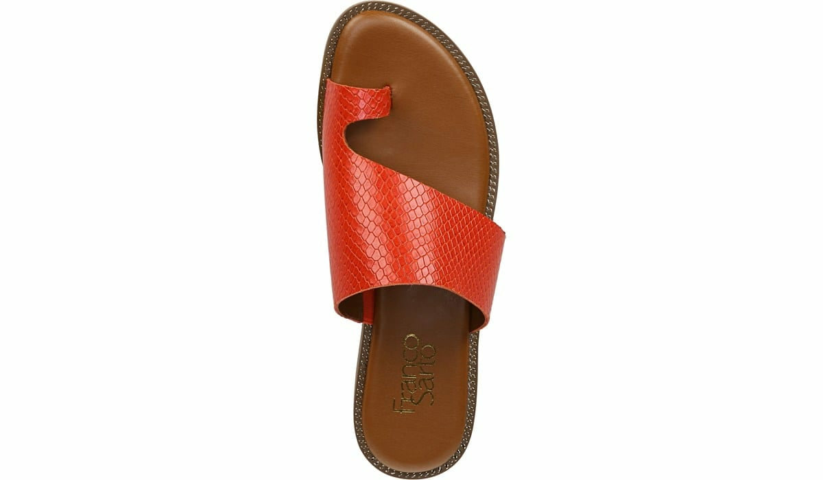 Franco Gem Sandal - Bright Orange Leather