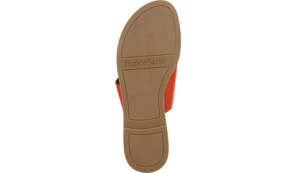 Franco Gem Sandal - Bright Orange Leather