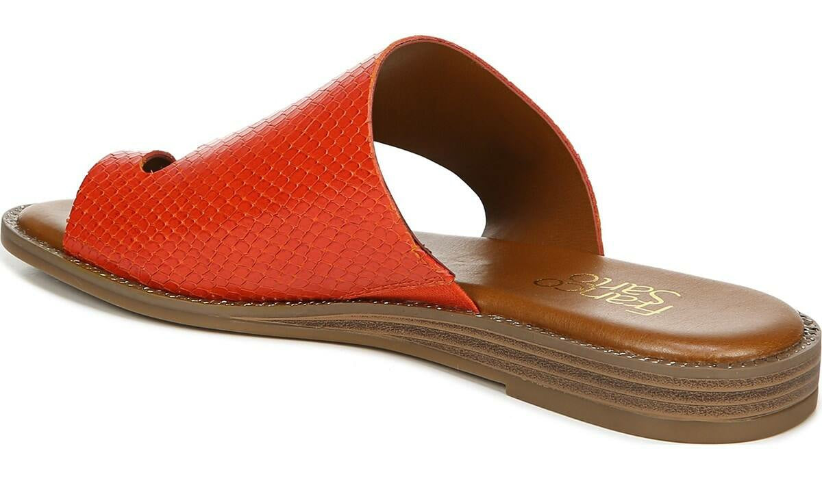 Franco Gem Sandal - Bright Orange Leather
