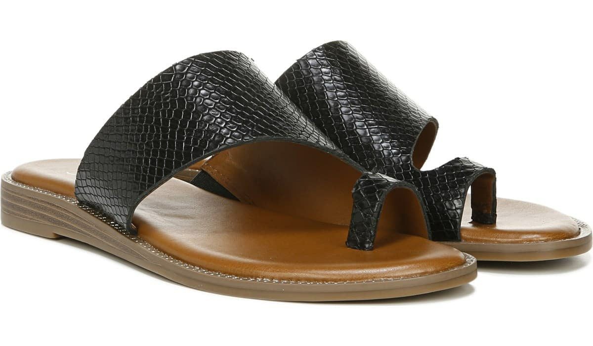 Franco Gem Sandal - Black Leather