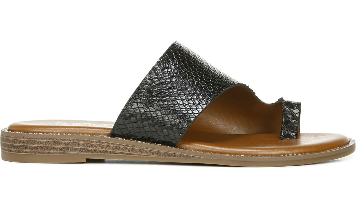 Franco Gem Sandal - Black Leather