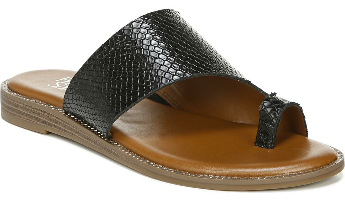 Franco Gem Sandal - Black Leather
