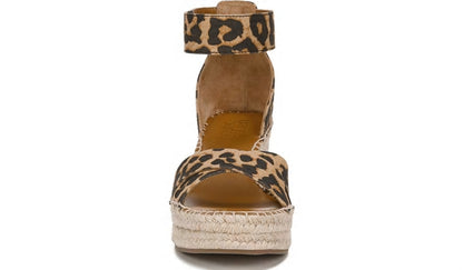 Franco Carlotta Espadrille Wedge Sandal - Camel Fabric