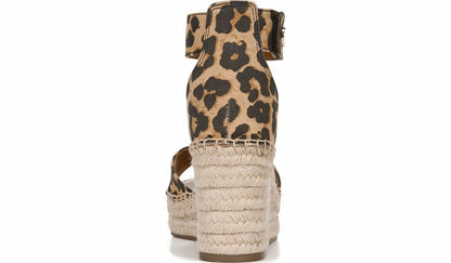Franco Carlotta Espadrille Wedge Sandal - Camel Fabric