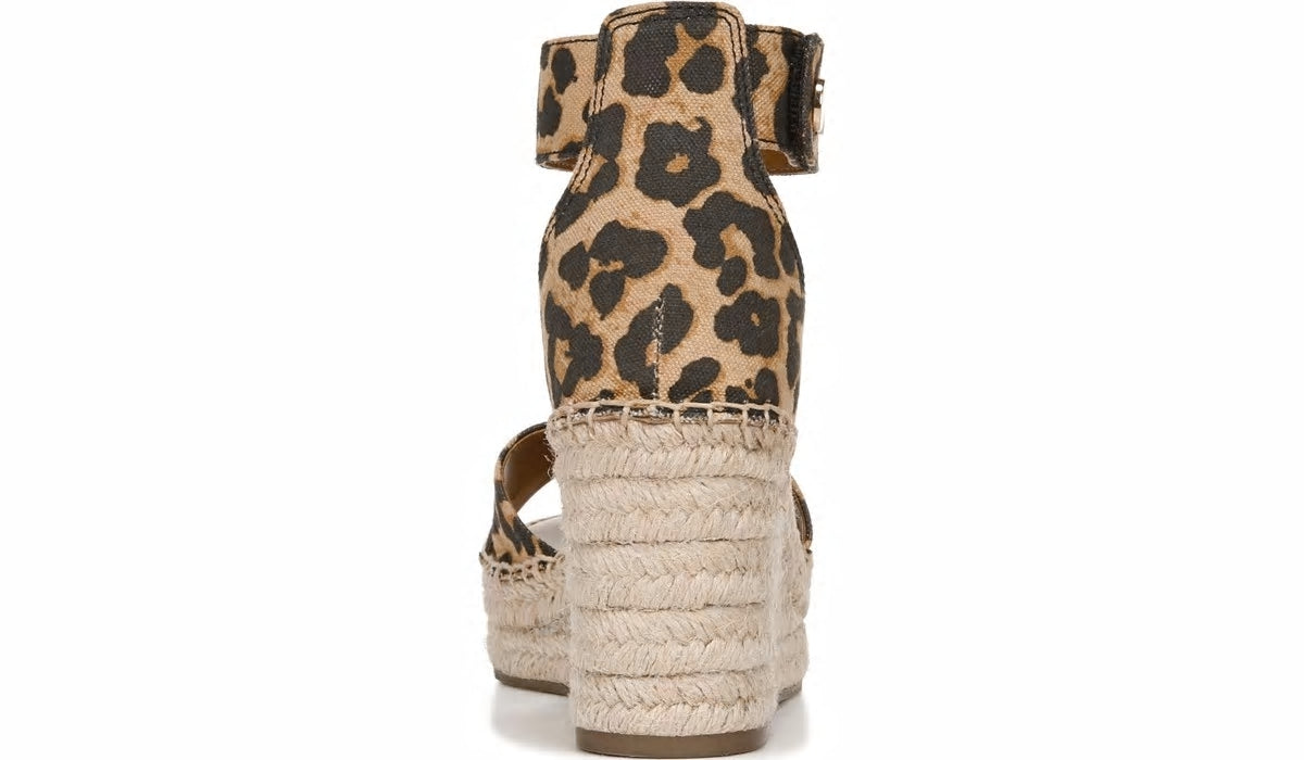 Franco Carlotta Espadrille Wedge Sandal - Camel Fabric