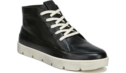 Franco Pryce Mid Top Sneaker - Black Leather
