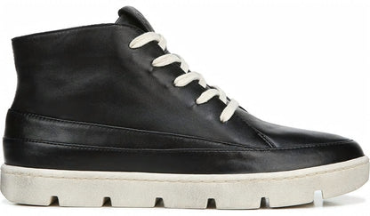 Franco Pryce Mid Top Sneaker - Black Leather