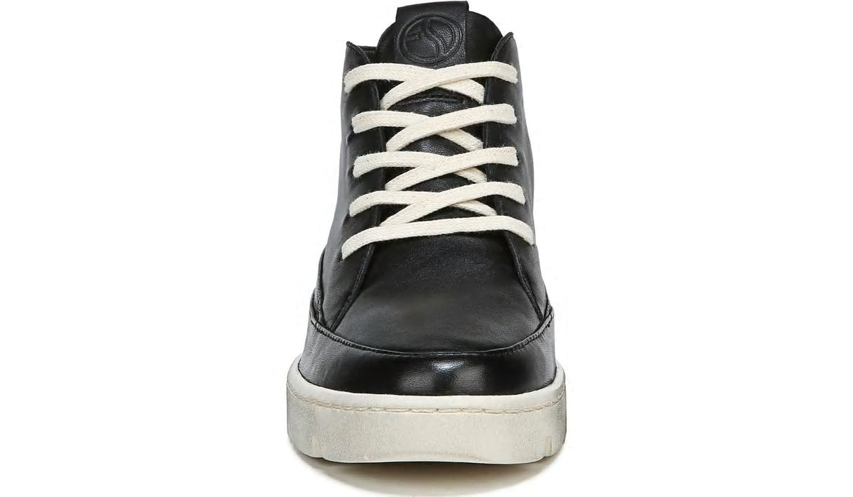 Franco Pryce Mid Top Sneaker - Black Leather