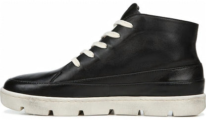 Franco Pryce Mid Top Sneaker - Black Leather