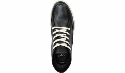 Franco Pryce Mid Top Sneaker - Black Leather