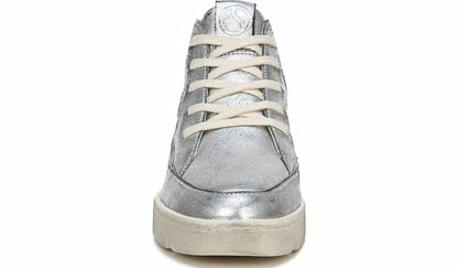 Franco Pryce Mid Top Sneaker - Silver Leather