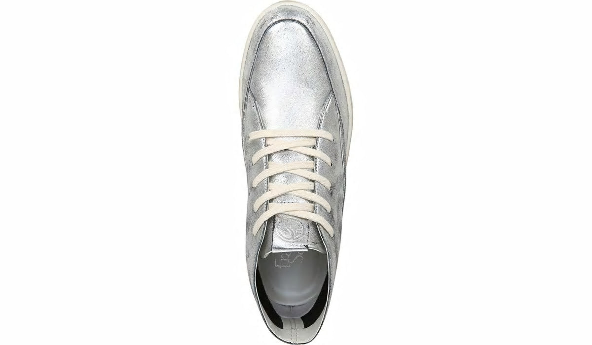 Franco Pryce Mid Top Sneaker - Silver Leather