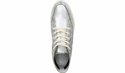Franco Pryce Mid Top Sneaker - Silver Leather