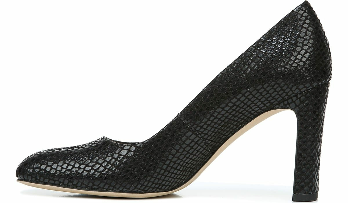 Franco Gianna Pump - Black Snake Print Fabric