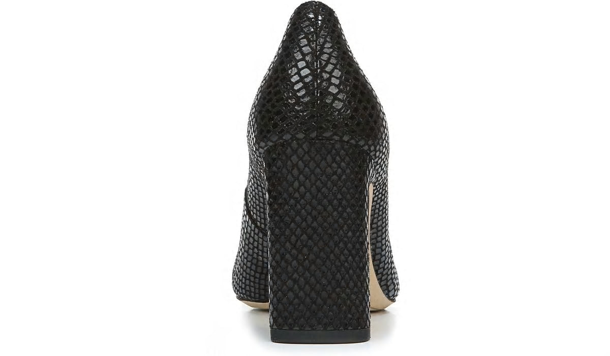 Franco Gianna Pump - Black Snake Print Fabric