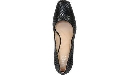 Franco Gianna Pump - Black Snake Print Fabric