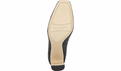Franco Gianna Pump - Black Snake Print Fabric