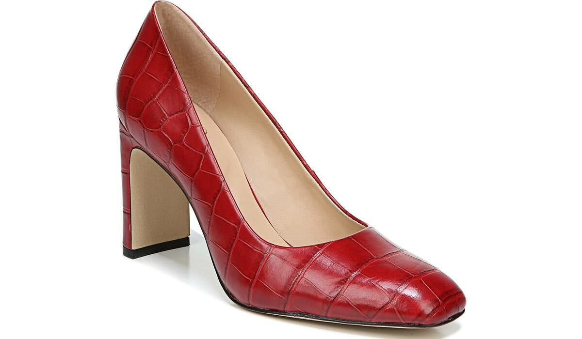 Franco Gianna Pump - Dark Red Leather