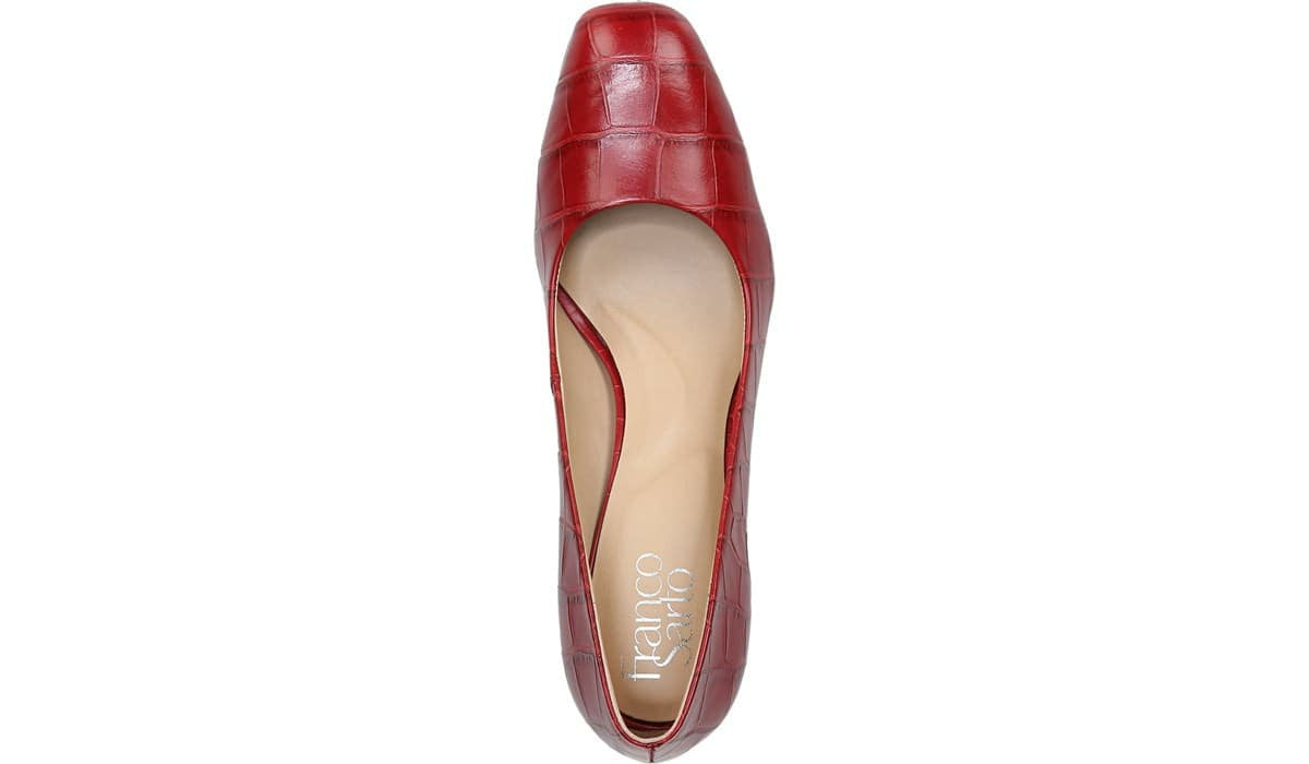Franco Gianna Pump - Dark Red Leather