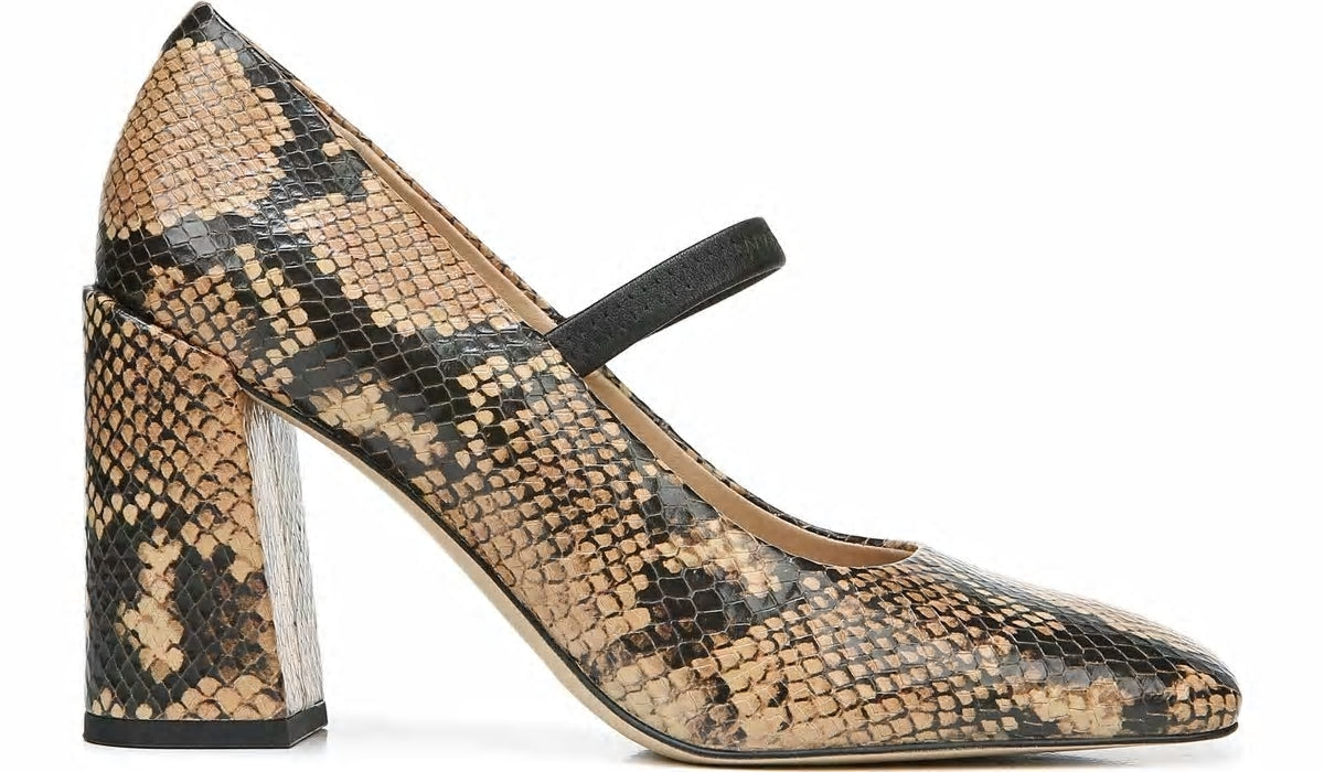 Franco Halo Mary Jane Pump - Beige Leather