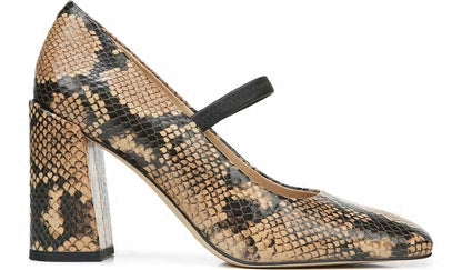 Franco Halo Mary Jane Pump - Beige Leather