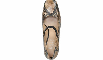 Franco Halo Mary Jane Pump - Beige Leather