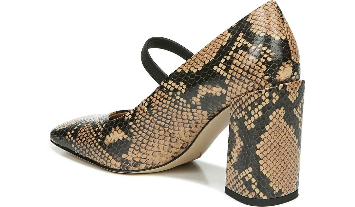 Franco Halo Mary Jane Pump - Beige Leather