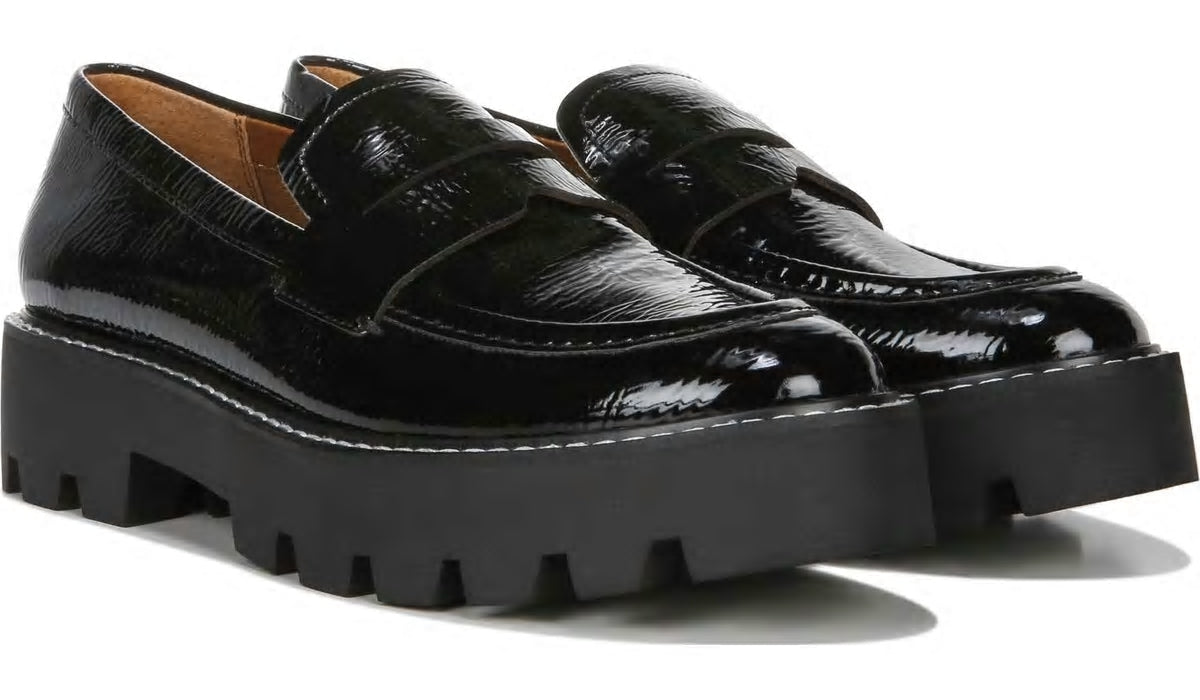 Franco Balin Platform Loafer - Black Patent