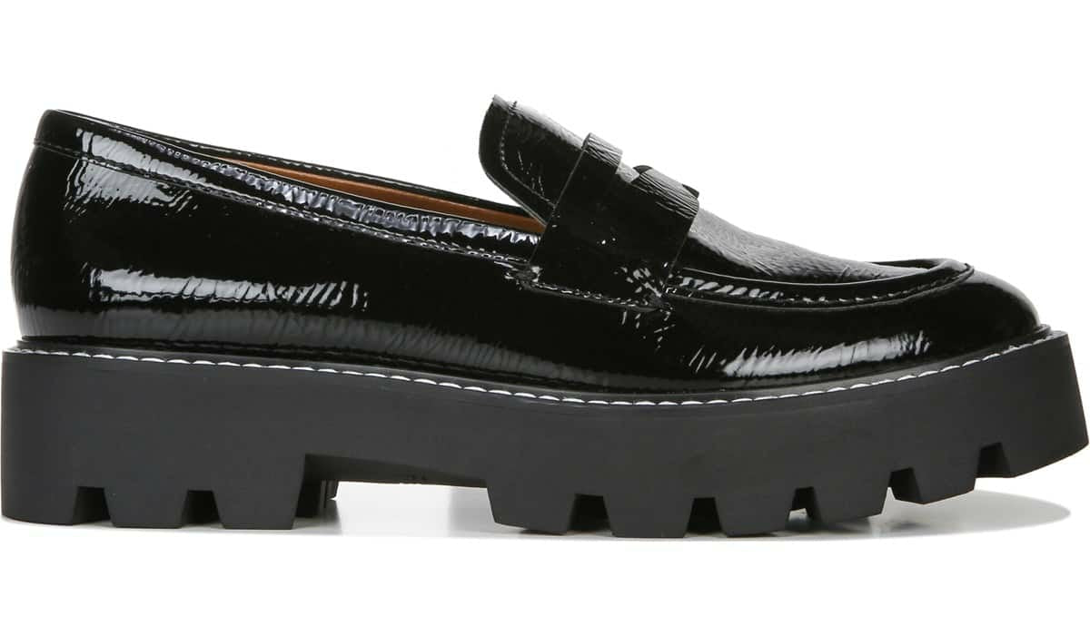 Franco Balin Platform Loafer - Black Patent