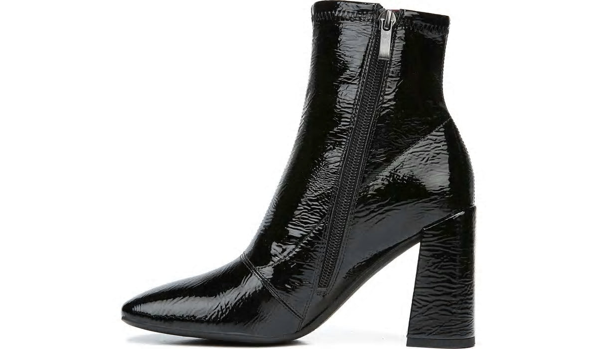 Franco Harmond Block Heel Bootie - Black Patent