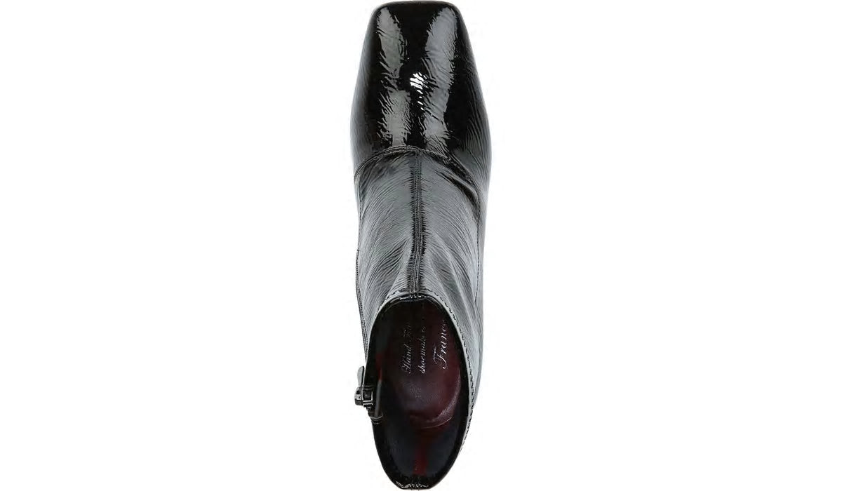 Franco Harmond Block Heel Bootie - Black Patent