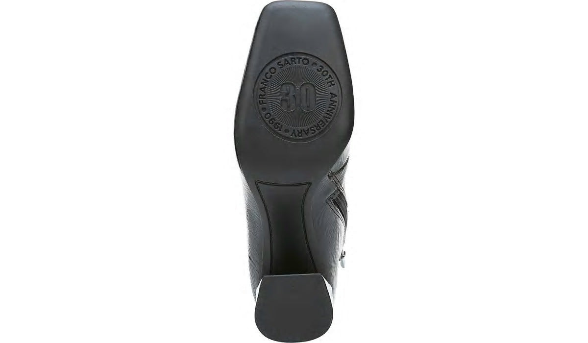 Franco Harmond Block Heel Bootie - Black Patent