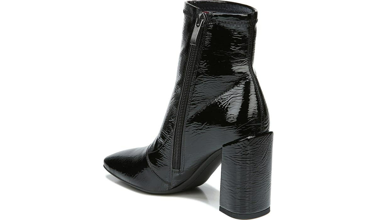Franco Harmond Block Heel Bootie - Black Patent