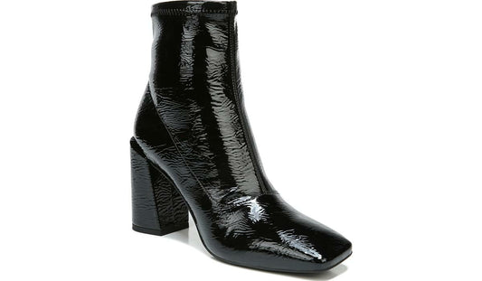 Franco Harmond Block Heel Bootie - Black Patent