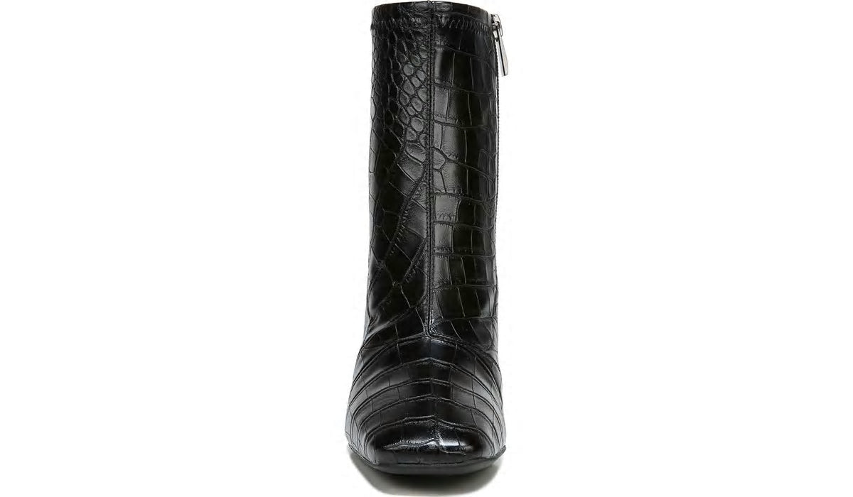 Franco Harmond Block Heel Bootie - Black Crocco